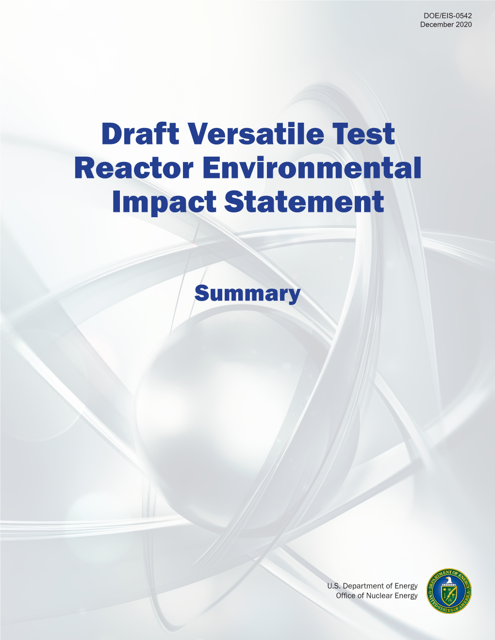Draft Versatile Test Reactor Environmental Impact Statement
