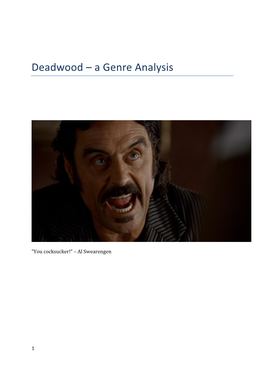 Deadwood – a Genre Analysis