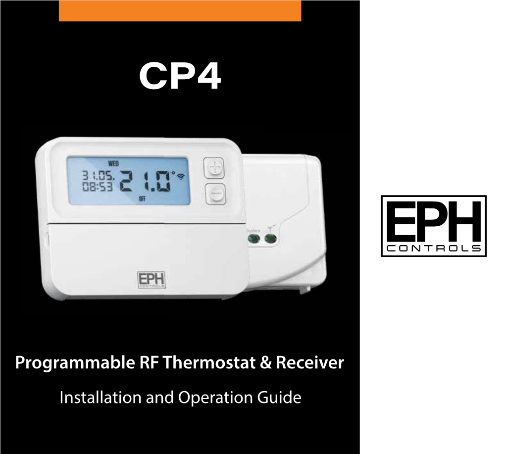 Installation and Operation Guide Programmable RF Thermostat
