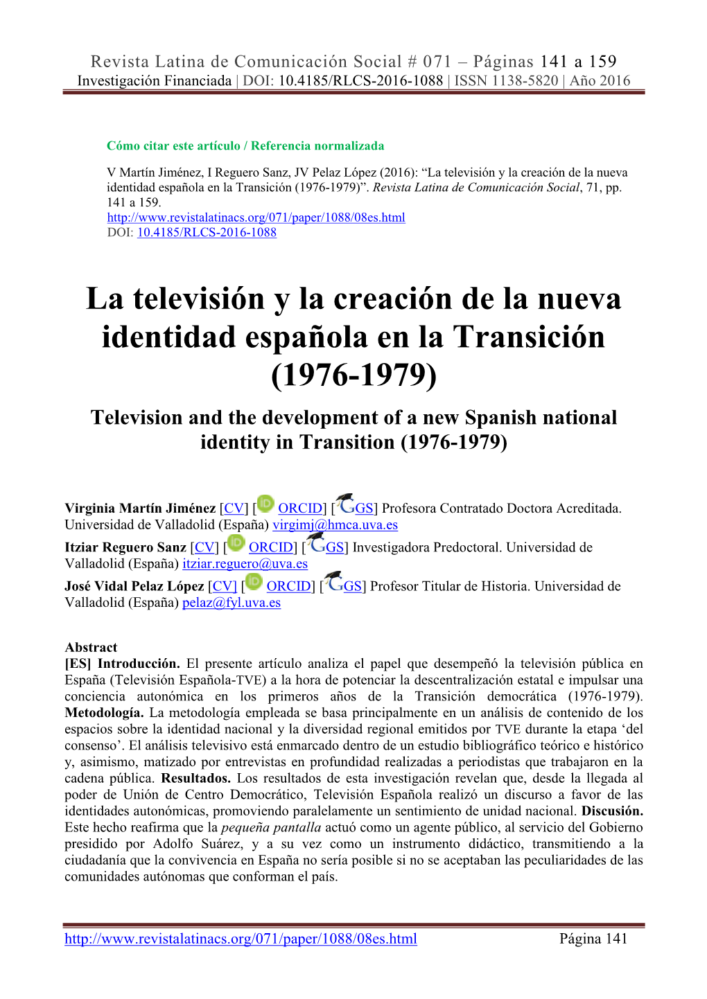 El Impulso De Una Conciencia Autonómica (1976-1979)