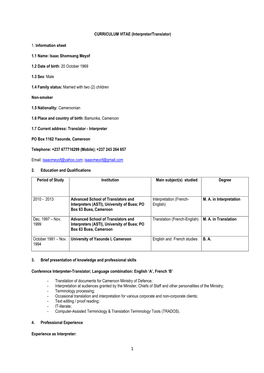 CV Detailed-Isaac Shomsang Meyof-Interpreter