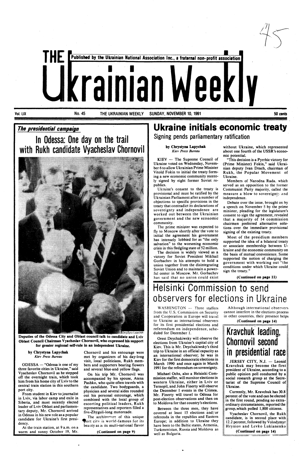 The Ukrainian Weekly 1991