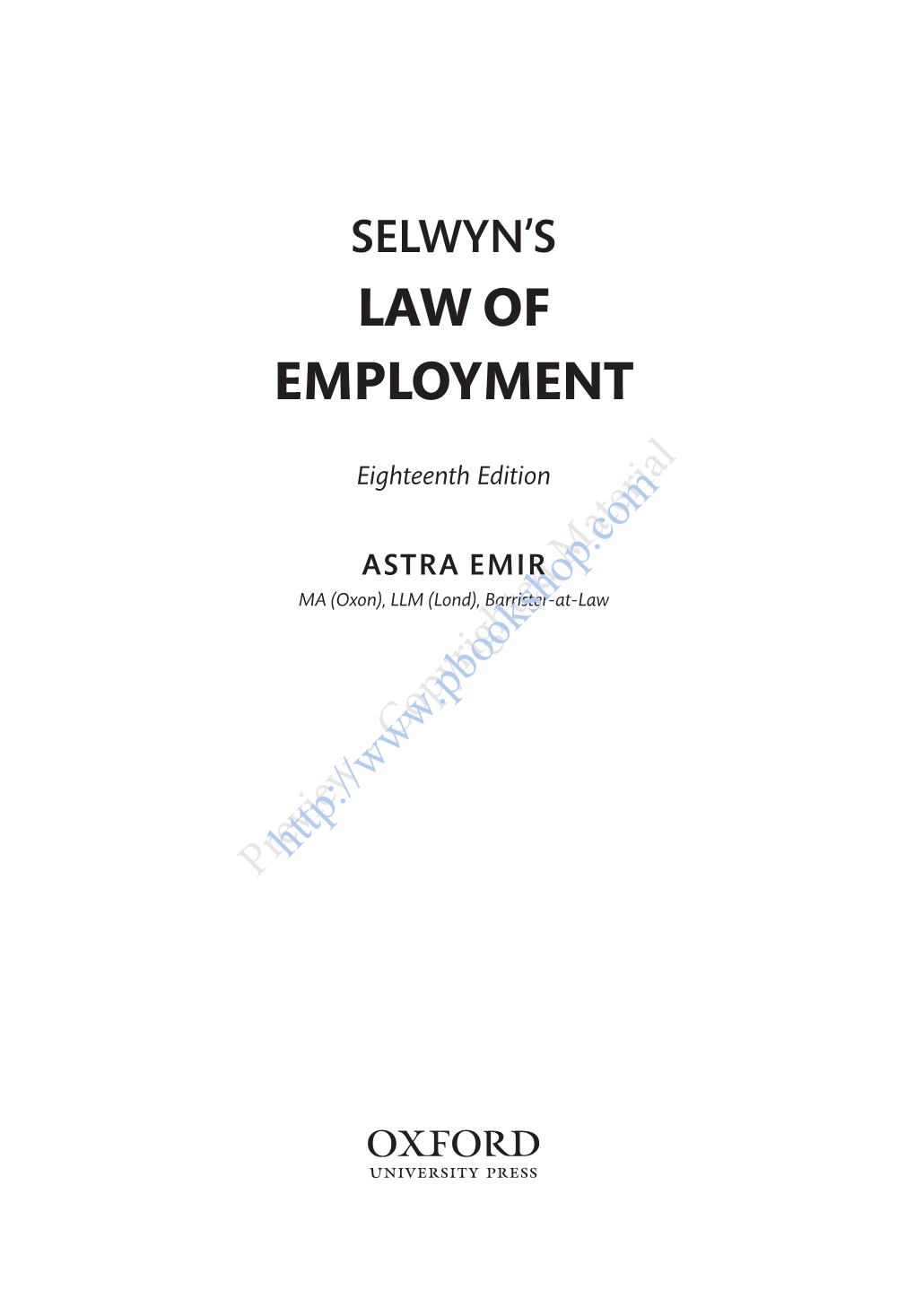 Law of Employment