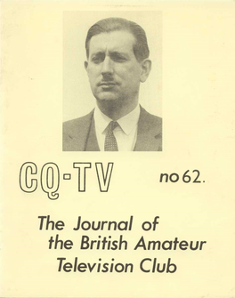 Dovw No 62. the Journal of the British Amateur Television Club