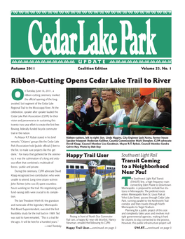 Ribbon-Cutting Opens Cedar Lake Trail to River