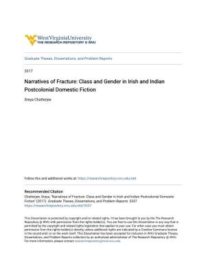 Class and Gender in Irish and Indian Postcolonial Domestic Fiction