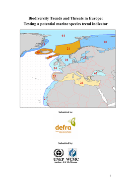 Testing a Potential Marine Species Trend Indicator