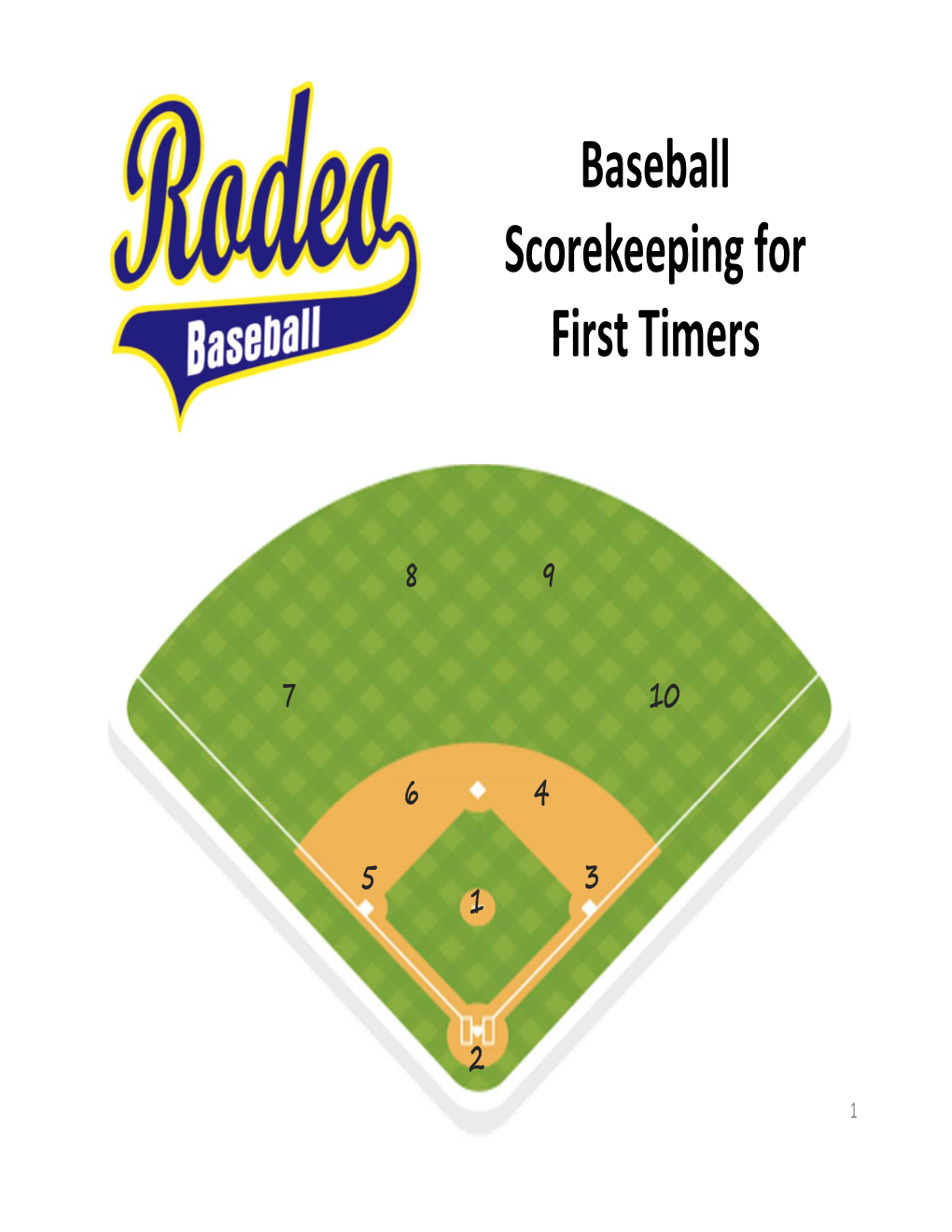 Baseball Scorekeeping for First Timers