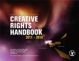 Directors Guild of America Creative Rights Handbook 2011 - 2014