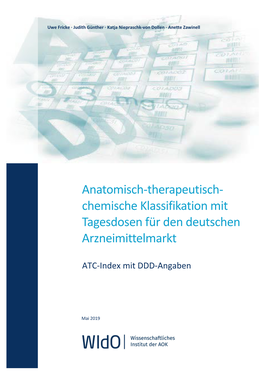 ATC-Index Mit DDD-Angaben Für Deutschland Im Jahre 2019