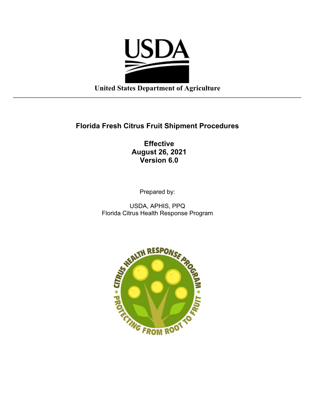 Fresh Citrus Fruit Shipment Procedures