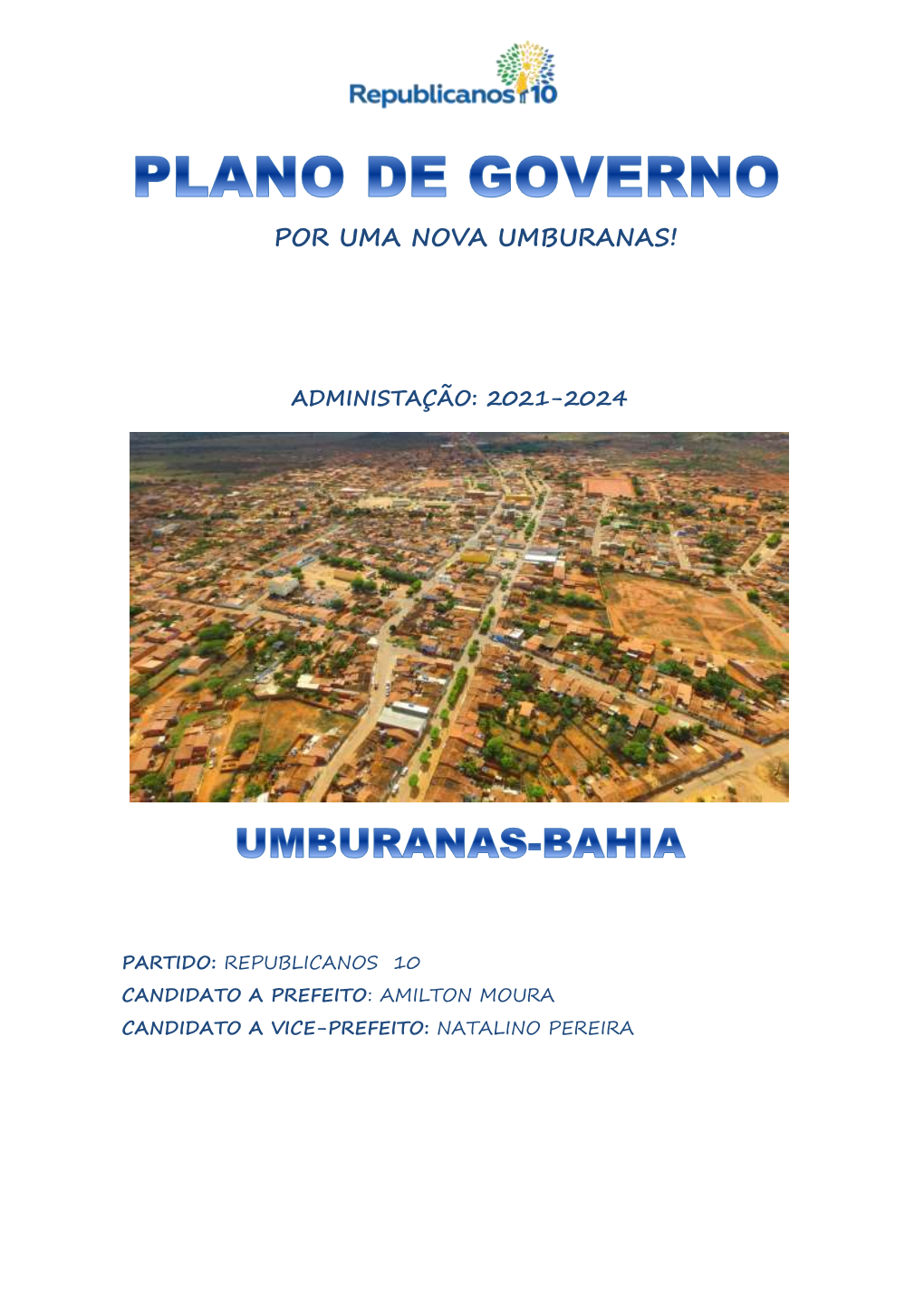 Plano De Governo Municipal – 2017-2020