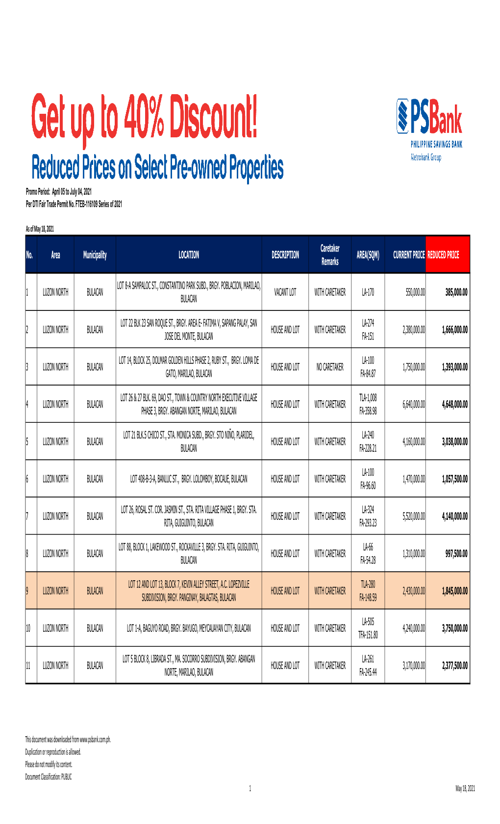 REM Pricelist 05.18.21