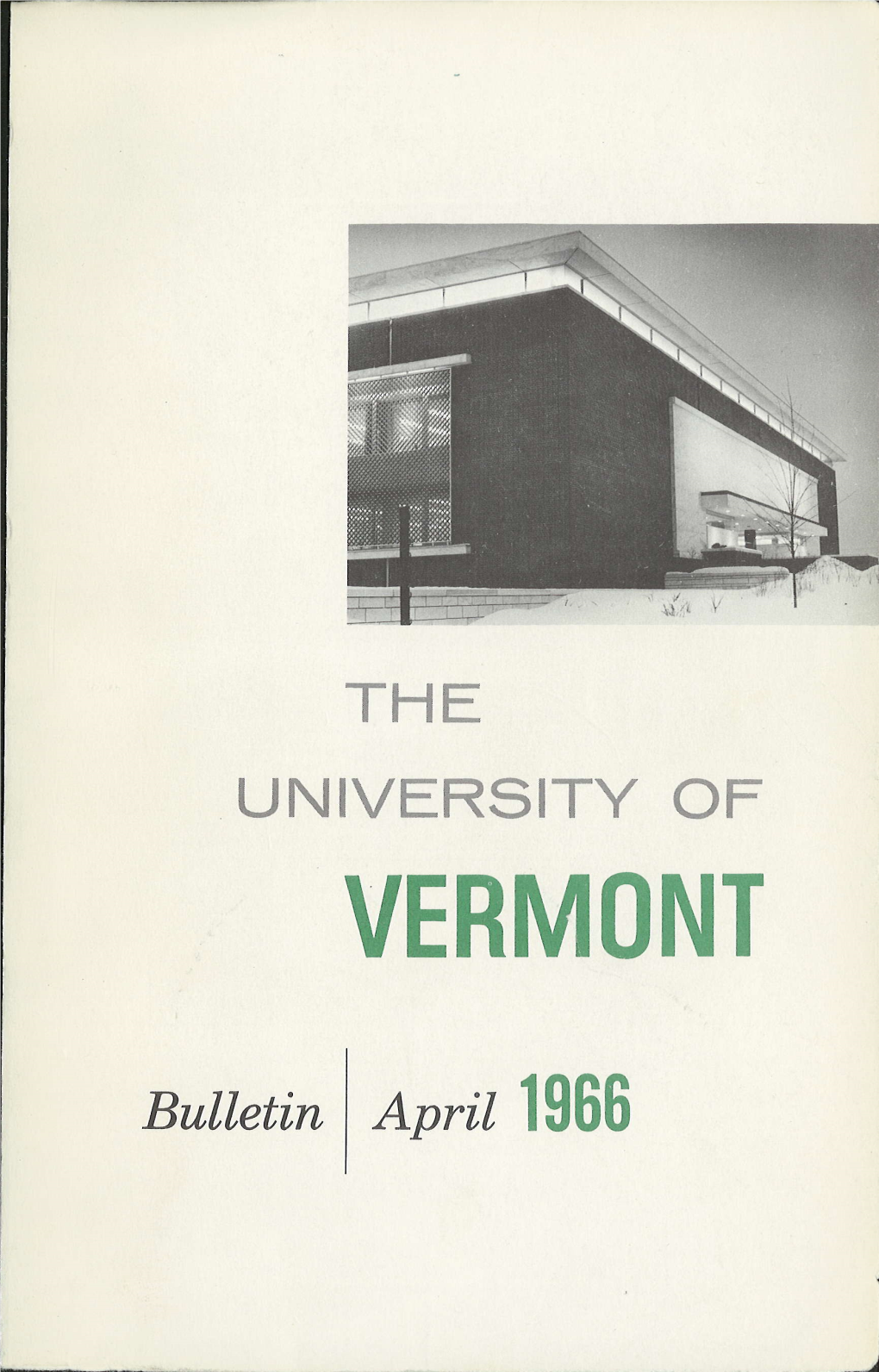 1965-1966 Undergraduate Catalogue