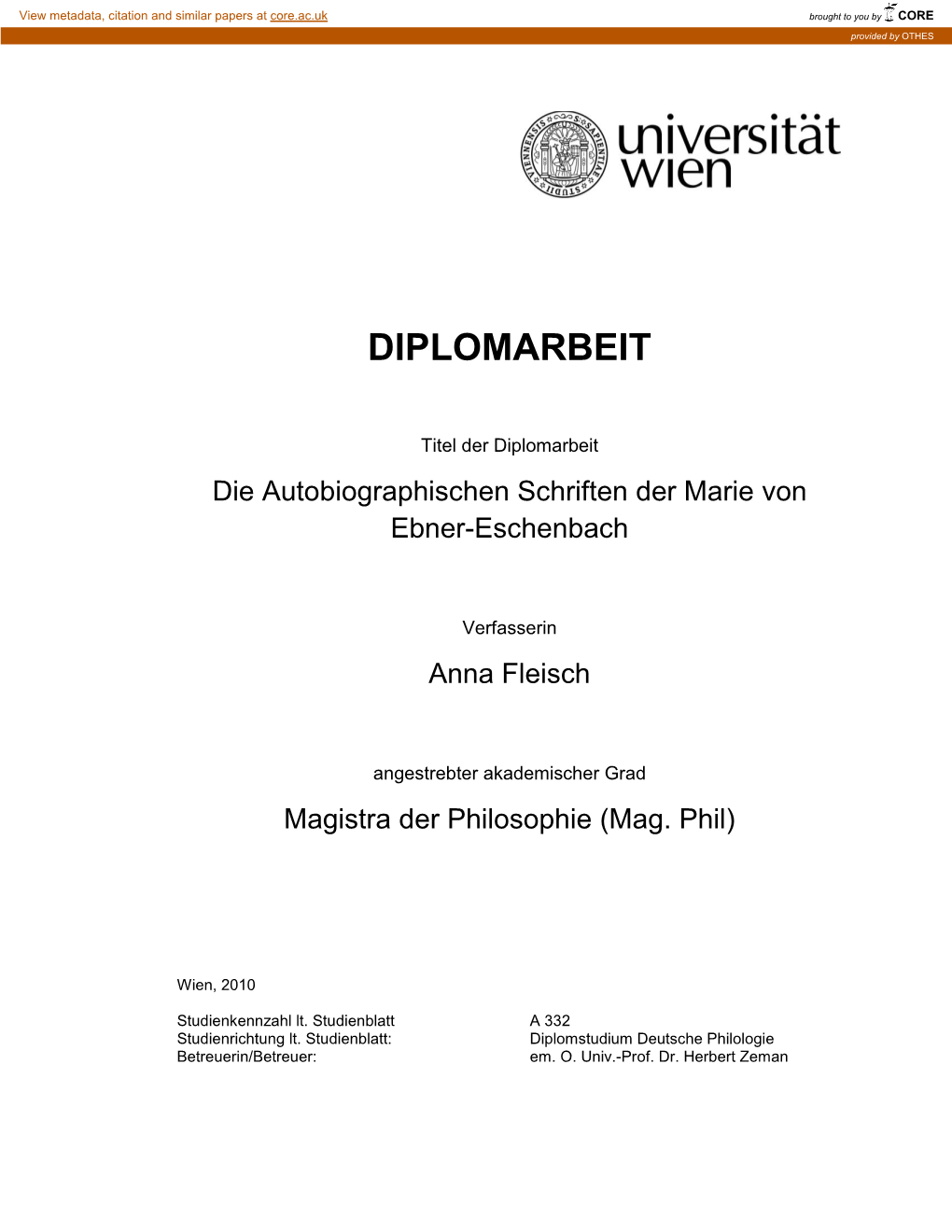 Diplomarbeit