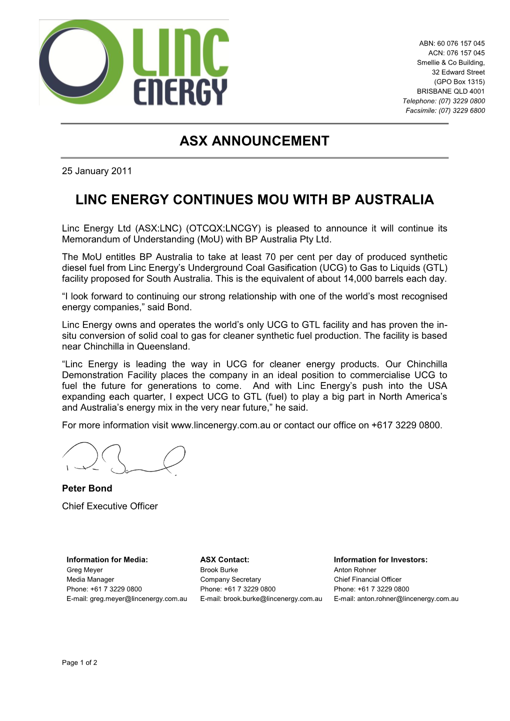 Asx Announcement