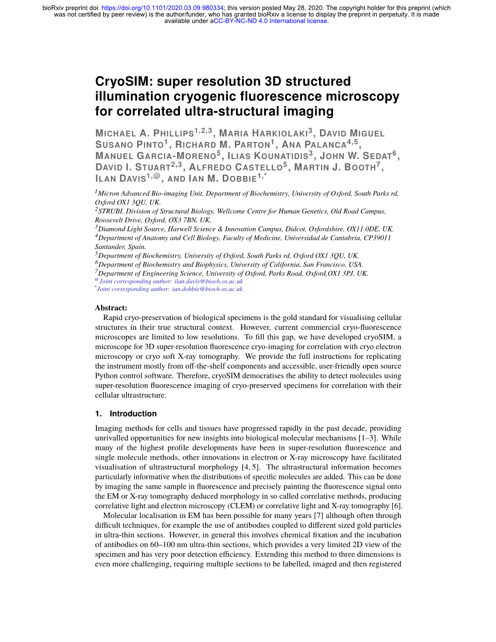 Super Resolution 3D Structured Illumination Cryogenic Fluorescence Microscopy for Correlated Ultra-Structural Imaging