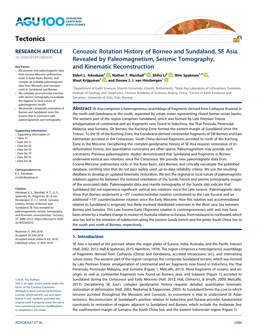 Cenozoic Rotation History of Borneo and Sundaland, SE Asia Revealed