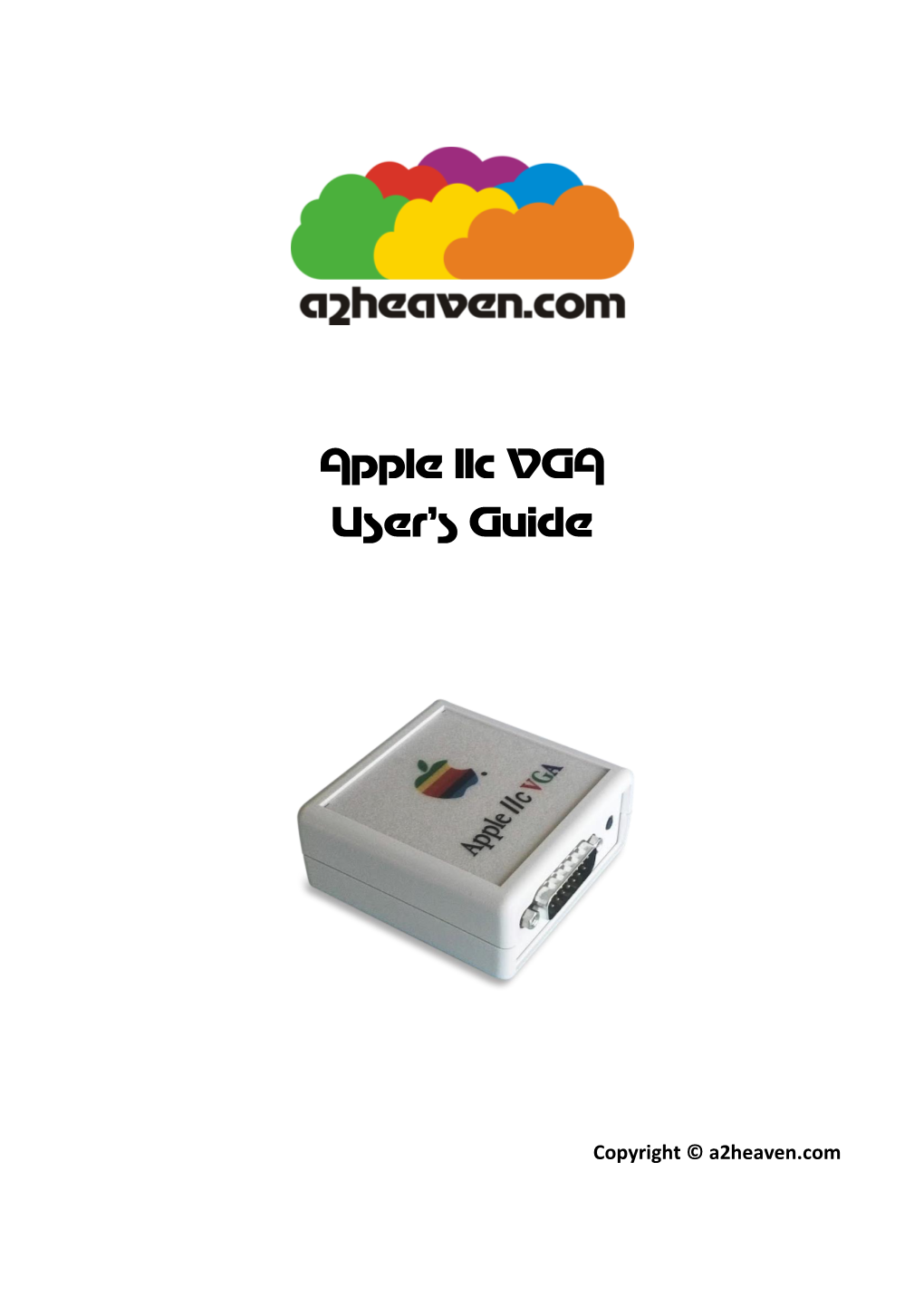 Apple Iic VGA User Manual