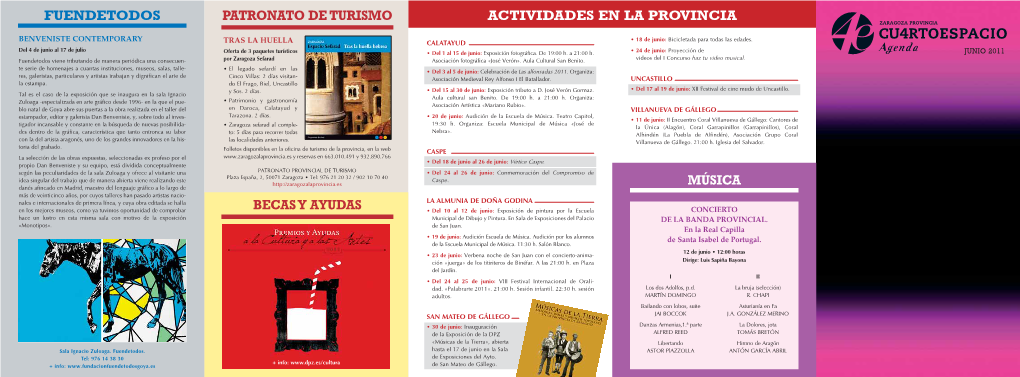 Descargar El PDF Con La Agenda Cultural De Junio