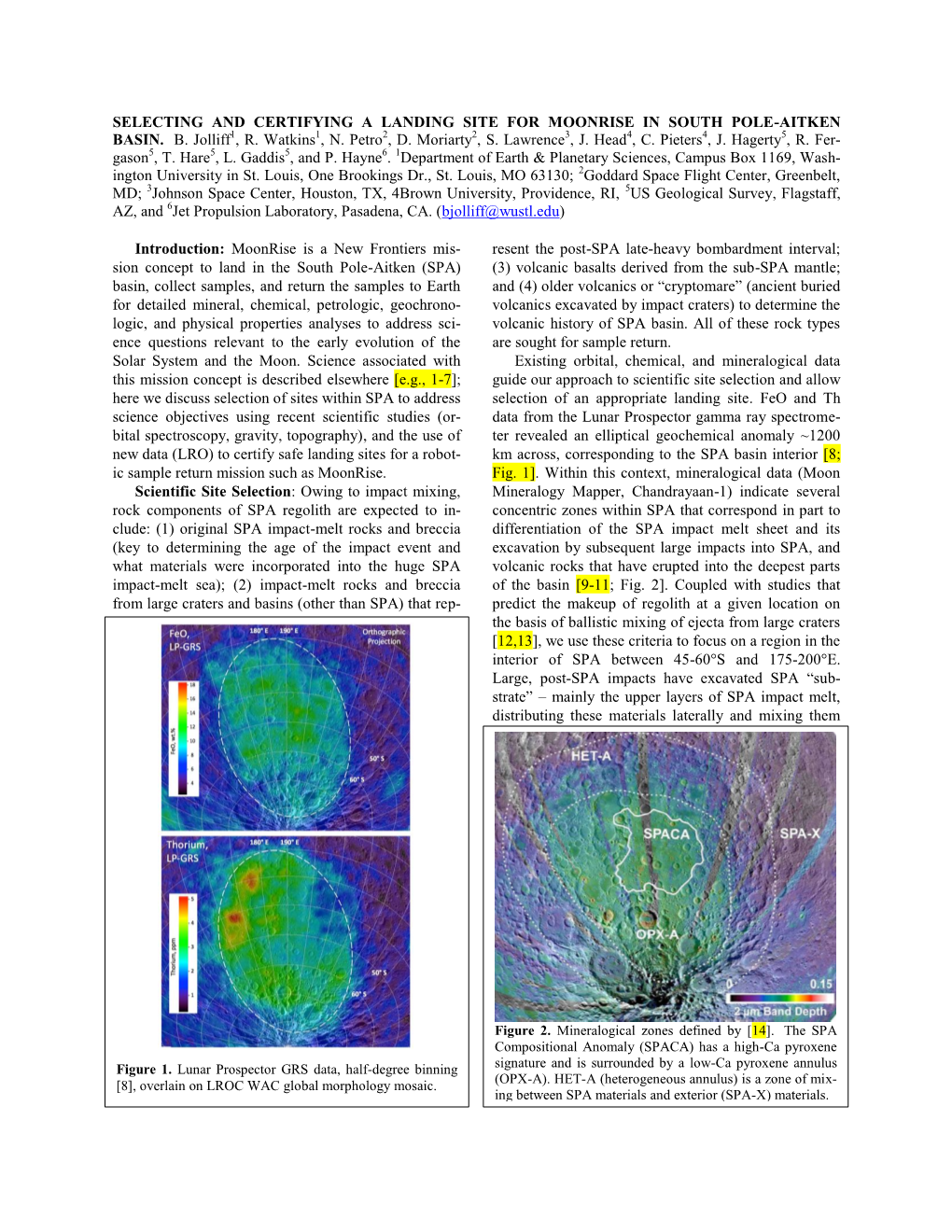 Selecting and Certifying a Landing Site for Moonrise in South Pole-Aitken Basin