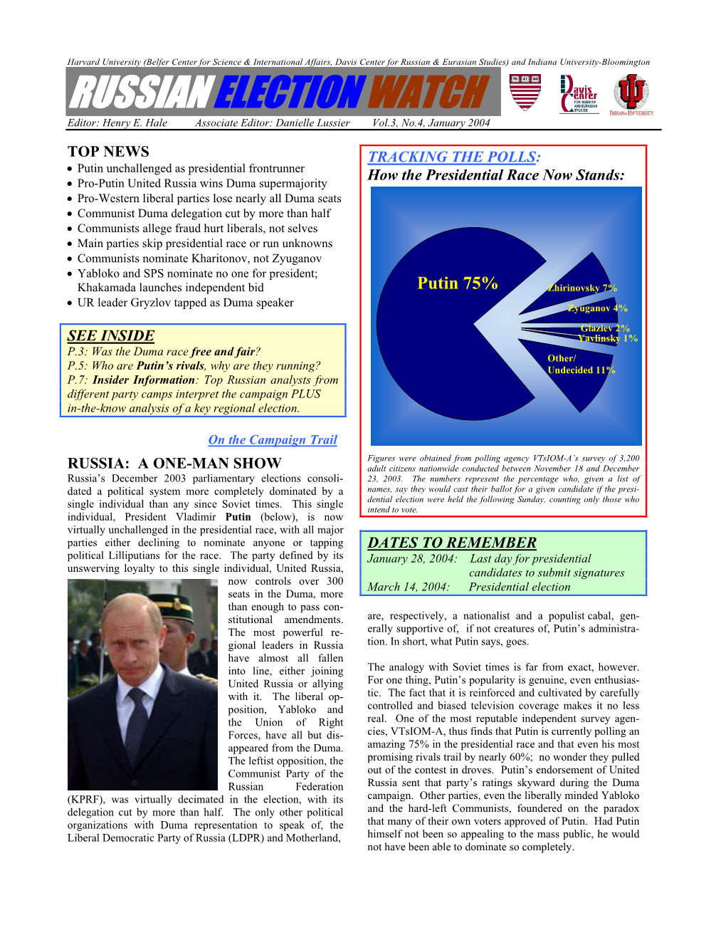 RUSSIAN ELECTION WATCH Vol.3, No.4