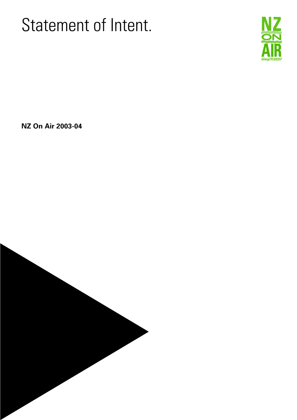 Statement of Intent 2003-2004 PDF 597.2 KB