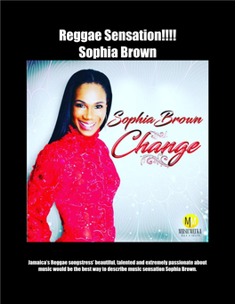 Reggae Sensation!!!! Sophia Brown