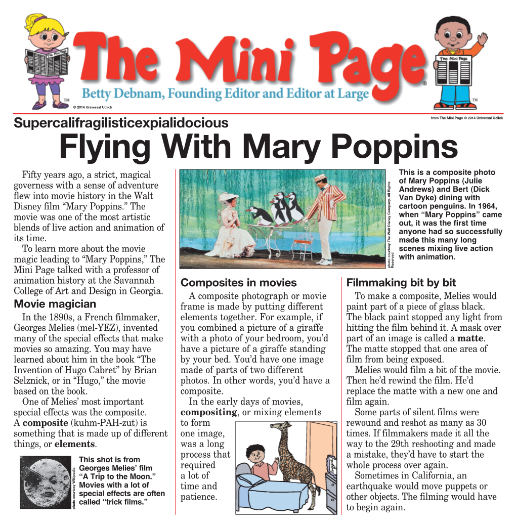 Flying with Mary Poppins