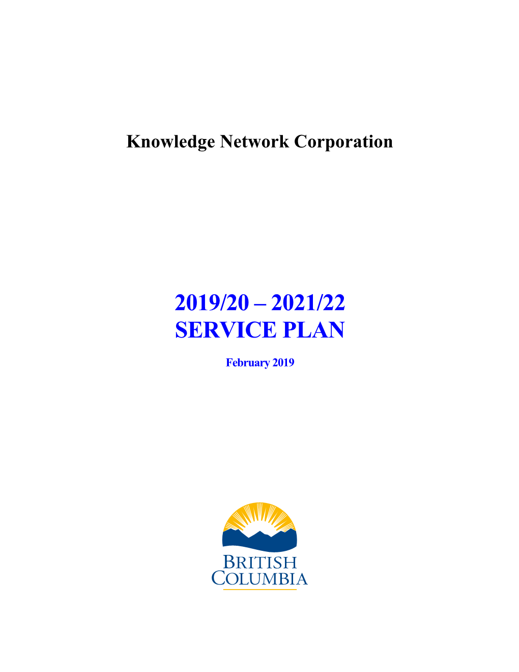 Knowledge Network Corporation 2019/20