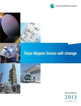Taiyo Nippon Sanso Will Change