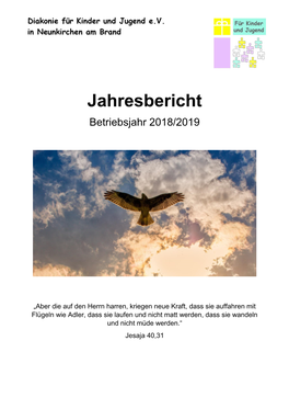 Jahresbericht Betriebsjahr 2018/2019