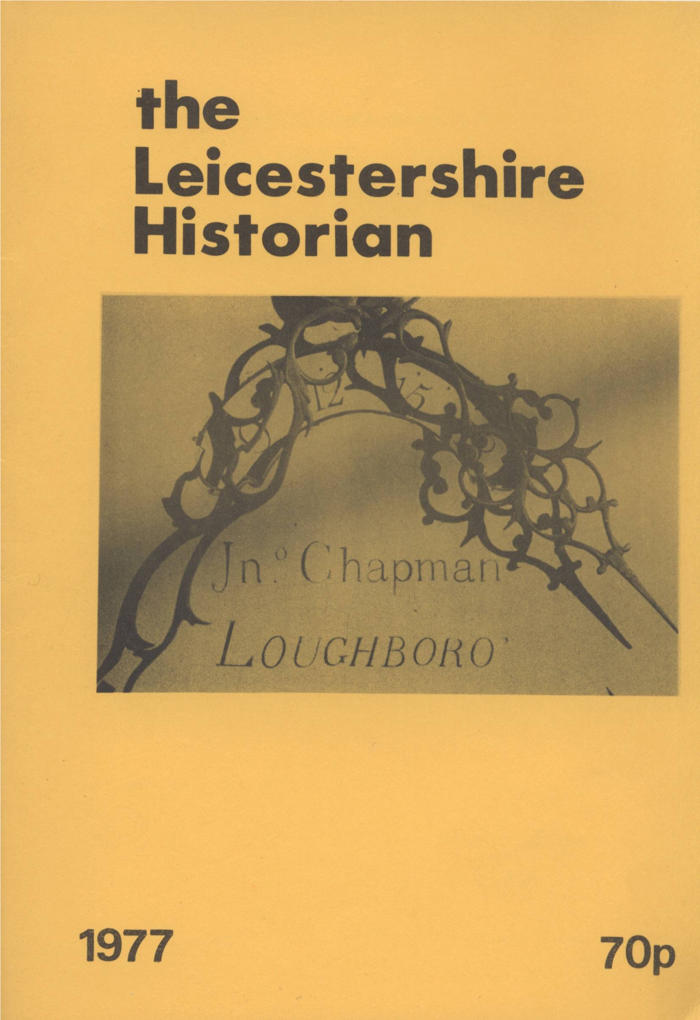 The Leicestershire Historian