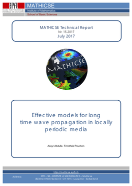 Effective Models for Long Time Wave Propagation in Locally Periodic Media