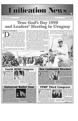 January 1998 Unification News