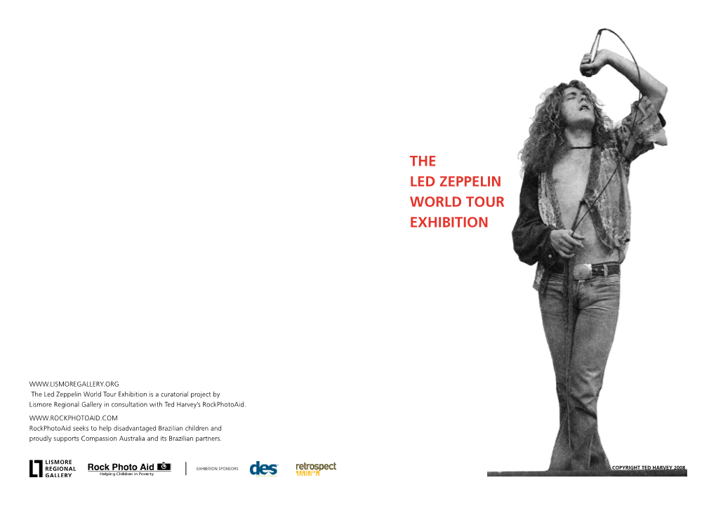 LED ZEPPELIN WORLD TOUR EXHIBITION Catalogue