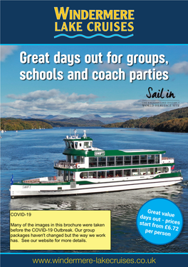 Great Days out for Groups, Schools and Coach Parties