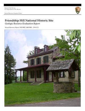 Friendship Hill National Historic Site Geologic Resource Evaluation Report