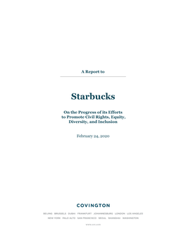 2020 Starbucks 2020 Progress Report