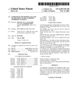 (12) United States Patent (10) Patent No.: US 6,187,331 B1 Itoh Et Al