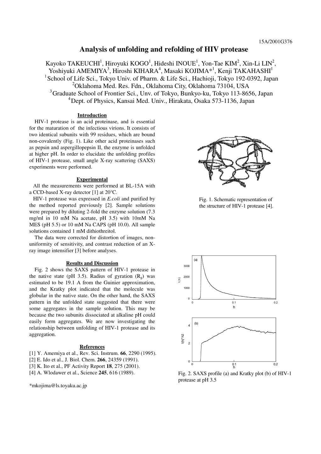 Analysis of Unfolding and Refolding of HIV Protease