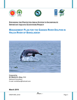 Management Plan for the Ganges River Dolphin in Halda River of Bangladesh