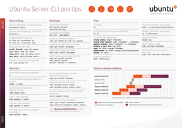 Ubuntu Server CLI Pro Tips