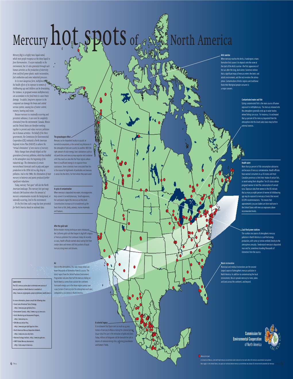 Mercury Hot Spots of North America