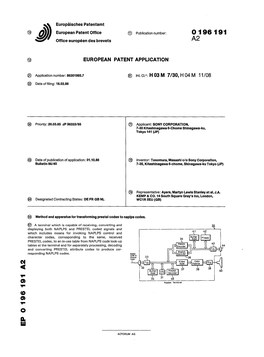 Method and Apparatus for Transforming Prestel Codes to Naplps Codes