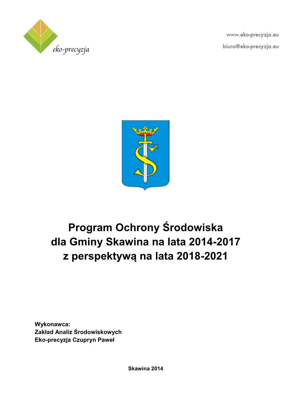 Program Ochrony Środowiska Dla Gminy Skawina