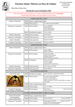 Paroisse Sainte Thérèse En Pays De Falaise