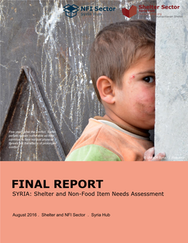 Shelter and NFI Needs Assessment Report | August 2016