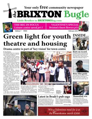 Green Light for Youth Theatre and Housing