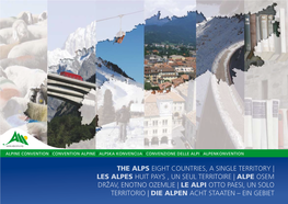 The Alps Eight Countries, a Single Territory | Les Alpes